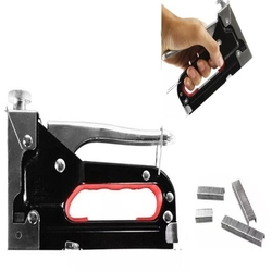 Grampeador tapeceiro com 300 grampos kit pinador estofado madeira completo é boa?