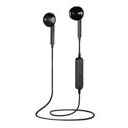 Fone de ouvido sem fio Bluetooth Celular Corrida Academia Musica Bateria Recarregável Esportivo Universal S6 - PRETO Menor preço em Fone de ouvido sem fio Bluetooth Celular Corrida Academia Musica Bateria Recarregável Esportivo Universal S6 - PRETO