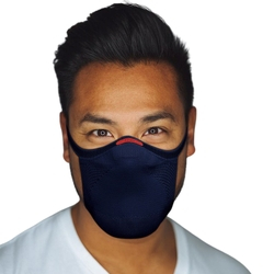 Máscara Fiber Knit reutilizável azul marinho G é boa?