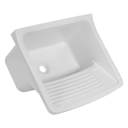 Tanque Plástico Simples para Lavar Roupas 34L Astra TQ1/SC Branco Menor preço em Tanque Plástico Simples para Lavar Roupas 34L Astra TQ1/SC Branco