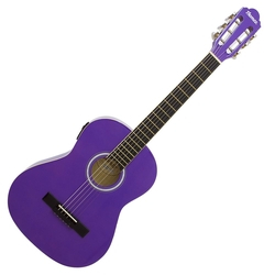 Violão Eletroacústico Kids Cordas Em Aço Thomaz TCG-360A EQ Roxo Menor preço em Violão Eletroacústico Kids Cordas Em Aço Thomaz TCG-360A EQ Roxo