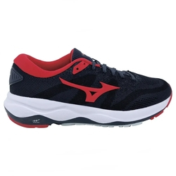 Tênis Esportivo Masculino Mizuno Miz Way Conforto Para Exercícios Tecido 4144905 Marinho/Vermelho Menor preço em Tênis Esportivo Masculino Mizuno Miz Way Conforto Para Exercícios Tecido 4144905 Marinho/Vermelho