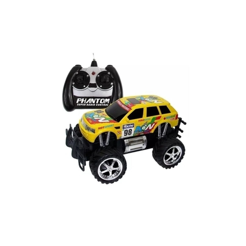 Carro de Controle Remoto Giant Four Wheeler PickUp Amarelo Cks