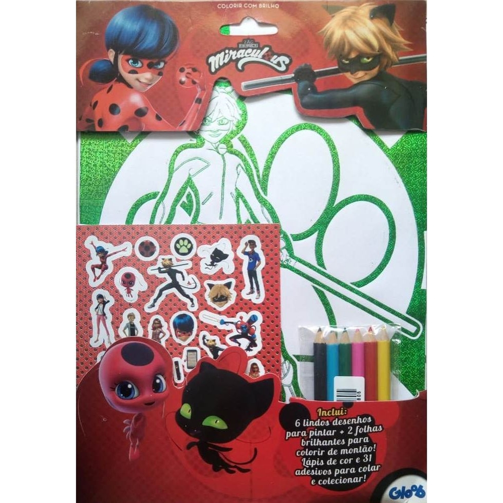 Imagem: Atividades e desenhos de Miraculous Ladybug para pintar colorir