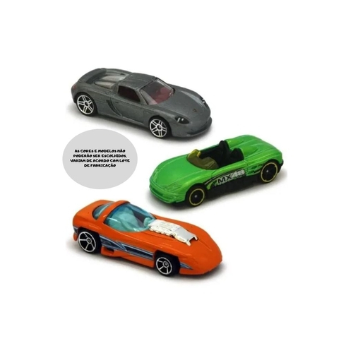 Kit 3X Carrinhos Hot Wheels 1:64 Miniatura Mattel Sortido em Promoção na  Americanas