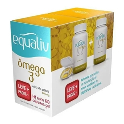 Equaliv Omega 3 1000mg Pack 180 Cápsulas Leve + Pague - Menor preço em Equaliv Omega 3 1000mg Pack 180 Cápsulas Leve + Pague -