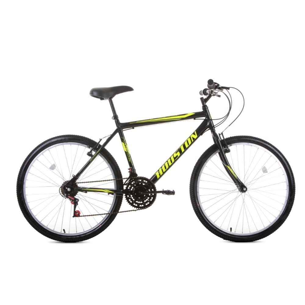 Bicicleta Aro 26 Houston Foxer Hammer com 21 Marchas Preta FX26H3R