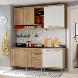 Cozinha Compacta 4 Peças Sicília 5818-S10 - Multimóveis - Argila acetinado / Branco acetinado Menor preço em Cozinha Compacta 4 Peças Sicília 5818-S10 - Multimóveis - Argila acetinado / Branco acetinado