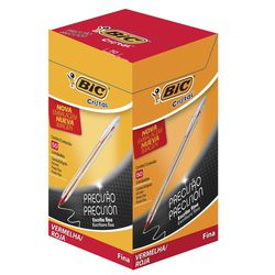 Caneta Cristal Fina 0,8mm Vermelha Cartucho com 50 Unidades - Bic é boa?