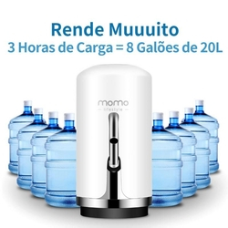 Bebedouro Bomba Elétrica Para Galão De Água Momo Lifestyle Branco Bebedouro 20L Sem Fio Recarregável Bivolt Branco Menor preço em Bebedouro Bomba Elétrica Para Galão De Água Momo Lifestyle Branco Bebedouro 20L Sem Fio Recarregável Bivolt Branco