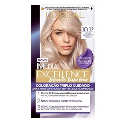 Tintura Imédia Excellence Blonde Suprême 10.12 Louro Clarissímo Pérola Menor preço em Tintura Imédia Excellence Blonde Suprême 10.12 Louro Clarissímo Pérola