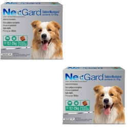 Antipulgas e Carrapatos Cães Nexgard G - 10 a 25Kg - 1 Tablete Mastigável - Combo com 02 unidades Menor preço em Antipulgas e Carrapatos Cães Nexgard G - 10 a 25Kg - 1 Tablete Mastigável - Combo com 02 unidades