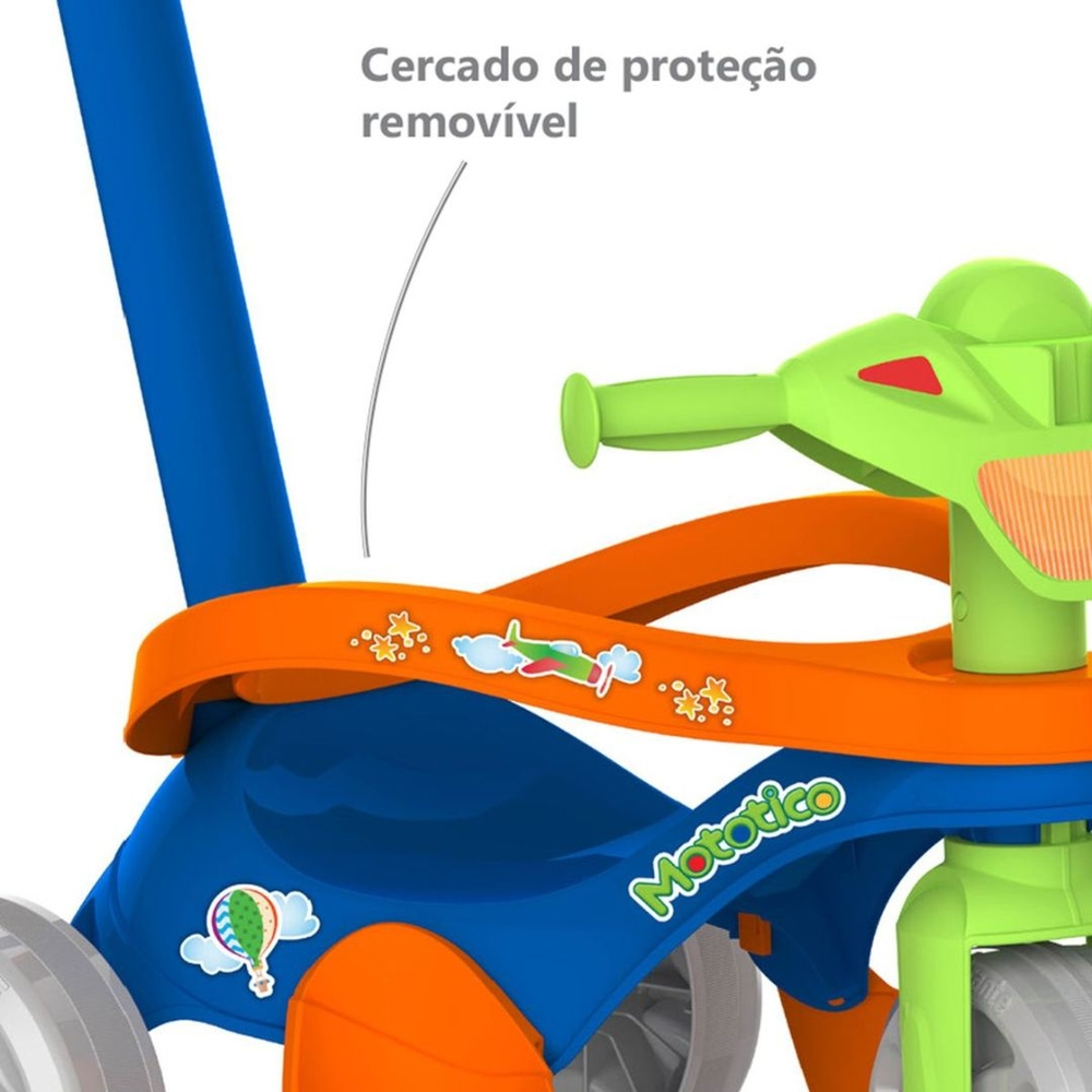 Triciclo Velotrol Mototico Motoca Infantil Passeio & Pedal