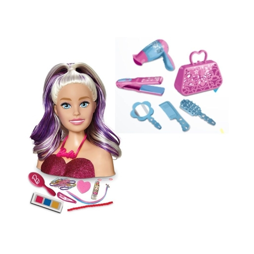 Busto Boneca Barbie Styling Face Maquiagem Pupee Original 1265 + 3 Anos -  Papelaria Criativa