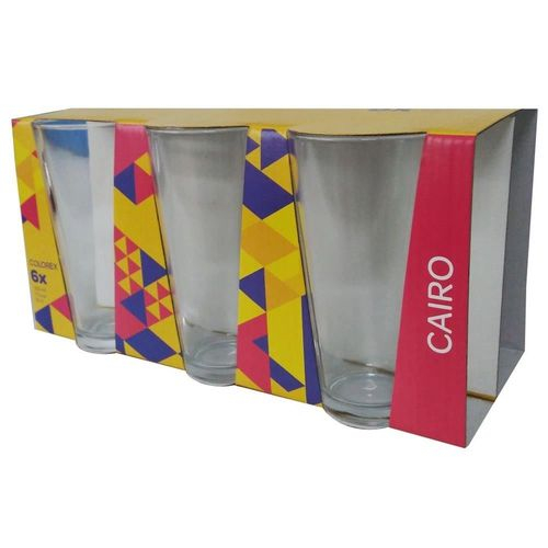 Copo Long Drink 350ml com 6 unidades Cairo Colorex