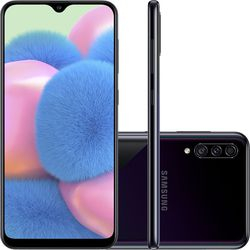 Smartphone Samsung Galaxy A30s 64GB Dual Chip Android 9.0 Tela 6.4" Octa-Core 4G Câmera Tripla 25MP + 5MP + 8MP - Preto Menor preço em Smartphone Samsung Galaxy A30s 64GB Dual Chip Android 9.0 Tela 6.4" Octa-Core 4G Câmera Tripla 25MP + 5MP + 8MP - Preto