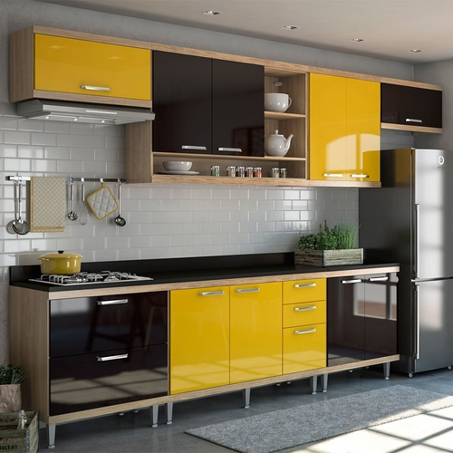 Featured image of post Cozinha Planejada Amarelo Com Preto : 6 dicas de como pagar menos.