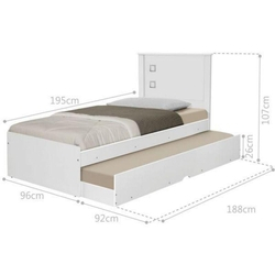 Cama Bibox Solteiro Barcelona - Branco é boa?