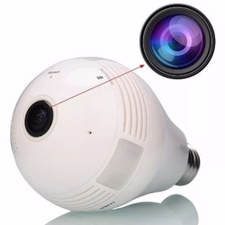 Lampada Câmera LED WI FI IP HD Panorâmica 360° Espião Menor preço em Lampada Câmera LED WI FI IP HD Panorâmica 360° Espião
