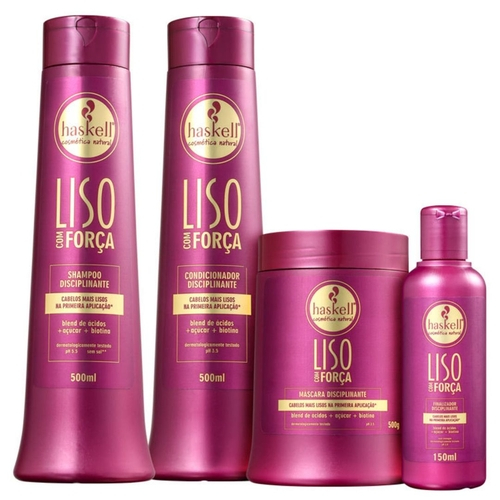 Qual o preço do(a)Kit Haskell Liso com Força Disciplinante (4 produtos) Kit Haskell Liso com Força Disciplinante (4 produtos)