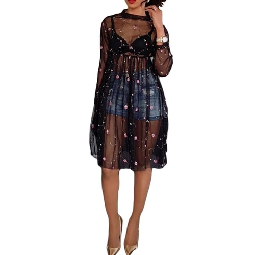 vestido de renda elegante