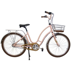 Bicicleta Retrô Vintage Antonella Alumínio Aro 26 Rosa Menor preço em Bicicleta Retrô Vintage Antonella Alumínio Aro 26 Rosa