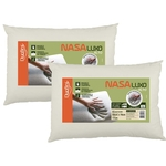 Kit 2 Travesseiros Nasa Alto Luxo 50x70cm - Duoflex