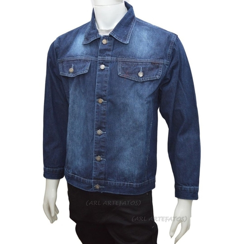 jaqueta jeans tradicional masculina