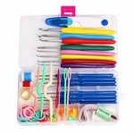 Kit 16 agulhas de croche e Acessorios e Estojo