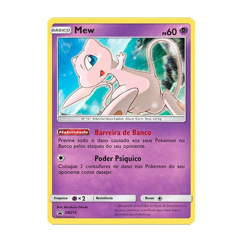 Pokémon tcg: Mew (76/214) - SM10 Elos Inquebráveis em Promoção na Americanas