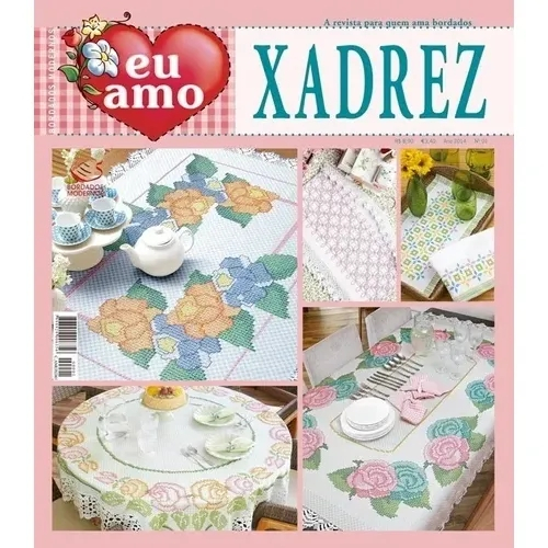 Kit 6 Revistas Bordado Tecido Ponto Xadrez & Crochê em Promoção na  Americanas