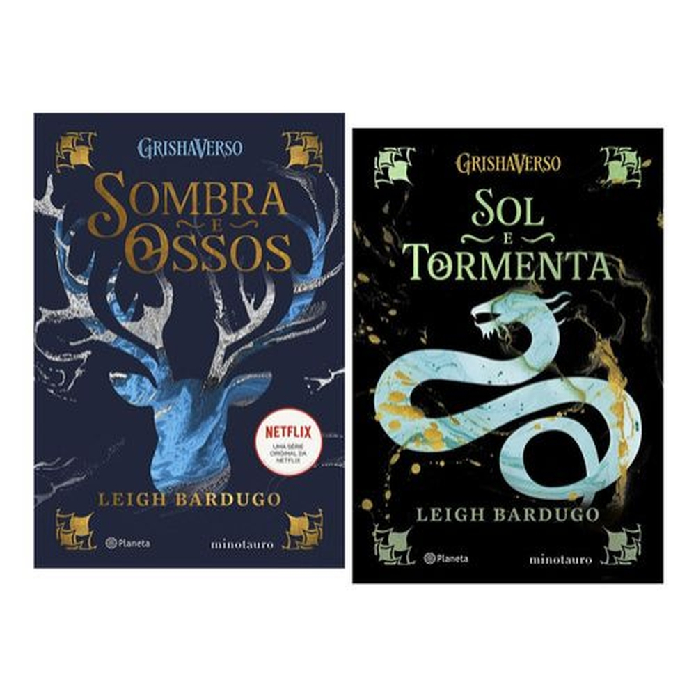 2 Livros Sombra E Ossos + Livro Sol E Tormenta Netflix em Promoção