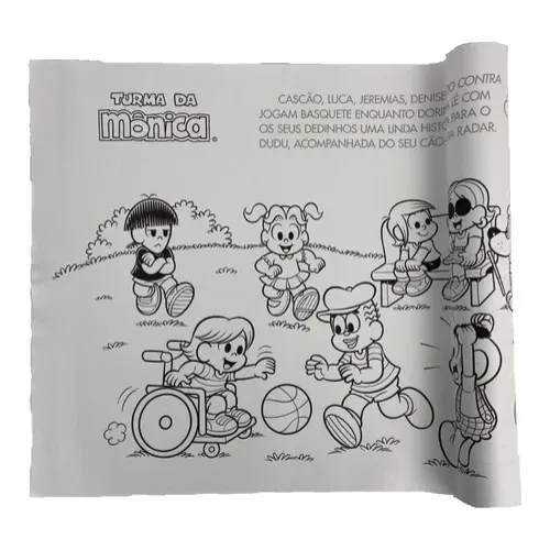 Livro Ler e Pintar Turma da Mônica 16pg