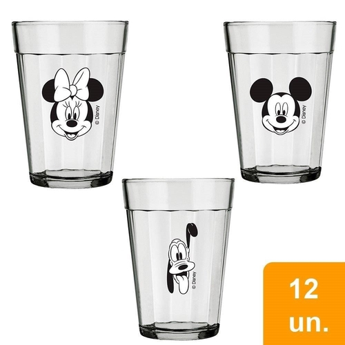 Conjunto de Copos Americano 190 ml Mickey Friends (3 unidades) Nadir - NAF  368