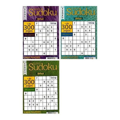 Sudoku é um jogo baseado na colocação lógica de números. O objetivo do jogo  é a colocação de números de 