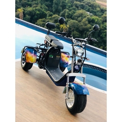 Patinete Scooter Elétrico 2000W TRICICLO com bateria removível de 20ah Moto elétrica é boa?