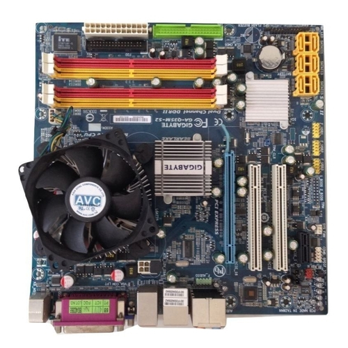 Kit placa m e 775 intel core 2 duo 3 00ghz cooler 2gb ddr2 em promo o