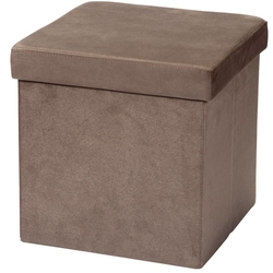 Puff Baú Desmontável Para Sala Quarto Suede Marrom 38x38 - Lyam Decor é ruim? Puff Baú Desmontável Para Sala Quarto Suede Marrom 38x38 - Lyam Decor é boa?