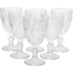 Conjunto de Taças de Vidro Diamond 300 Ml 6 Peças - La Cuisine Menor preço em Conjunto de Taças de Vidro Diamond 300 Ml 6 Peças - La Cuisine