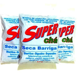 Combo 5 pacotes Super chá Seca Barriga 120 gramas cada Menor preço em Combo 5 pacotes Super chá Seca Barriga 120 gramas cada