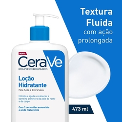 Loção Hidratante Corporal Com Textura Fluida Cerave 473ml Menor preço em Loção Hidratante Corporal Com Textura Fluida Cerave 473ml