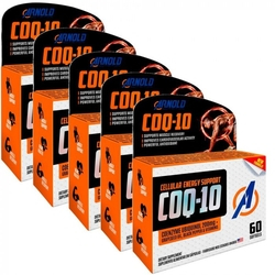 Kit 5x Coenzima Q10 Coq10 Ubiquinol 200Mg (60 Softgels) - Arnold Nutrition Menor preço em Kit 5x Coenzima Q10 Coq10 Ubiquinol 200Mg (60 Softgels) - Arnold Nutrition