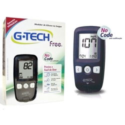Aparelho De Glicemia (kit) Free 1 - G-tech Menor preço em Aparelho De Glicemia (kit) Free 1 - G-tech