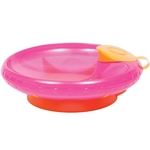 Prato Térmico Com Ventosa Rosa - Buba