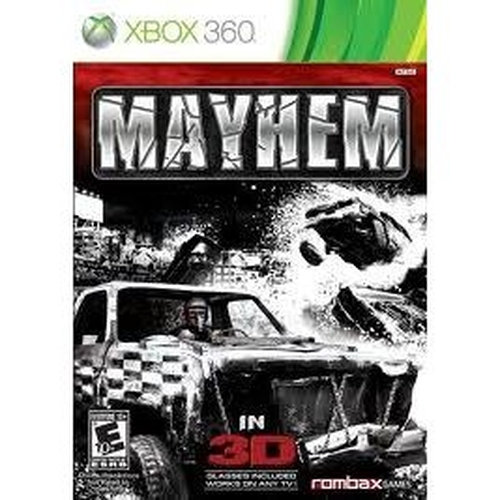 Jogo Pra Xbox 360 Ntsc Mayhem Acompanha Par De Oculos 3d em