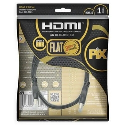 Cabo hdmi 1 Metro Flat 2.0 Pix 19 Pinos 4k - 018-5021 Menor preço em Cabo hdmi 1 Metro Flat 2.0 Pix 19 Pinos 4k - 018-5021