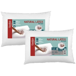 Kit 2 Travesseiros Natural Látex 45x65cm - Duoflex Menor preço em Kit 2 Travesseiros Natural Látex 45x65cm - Duoflex