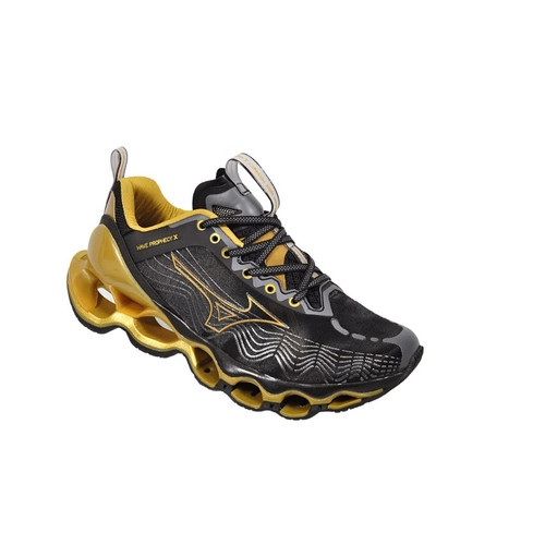 Mizuno preto hotsell e dourado