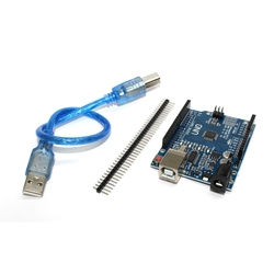 Arduino Uno R3 Atmega328p + Cabo USB + Pinos Menor preço em Arduino Uno R3 Atmega328p + Cabo USB + Pinos