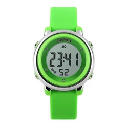 Relogio Infantil Menina Skmei Digital 1100 - Verde Menor preço em Relogio Infantil Menina Skmei Digital 1100 - Verde